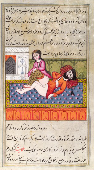 L0033086 Persian couple copulating